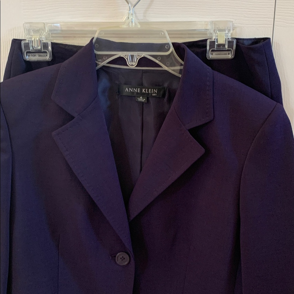 Anne Klein Navy Skirt Suit - Picture 2 of 16